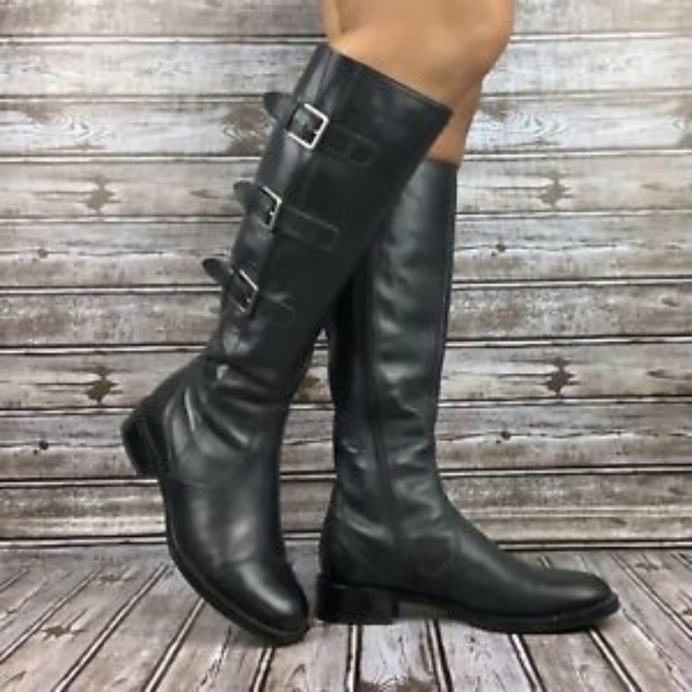 Ecco Hobart Buckle Boots Sz 10